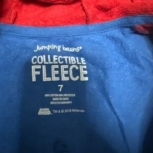 Kids Mario zip up hoodie size 7
